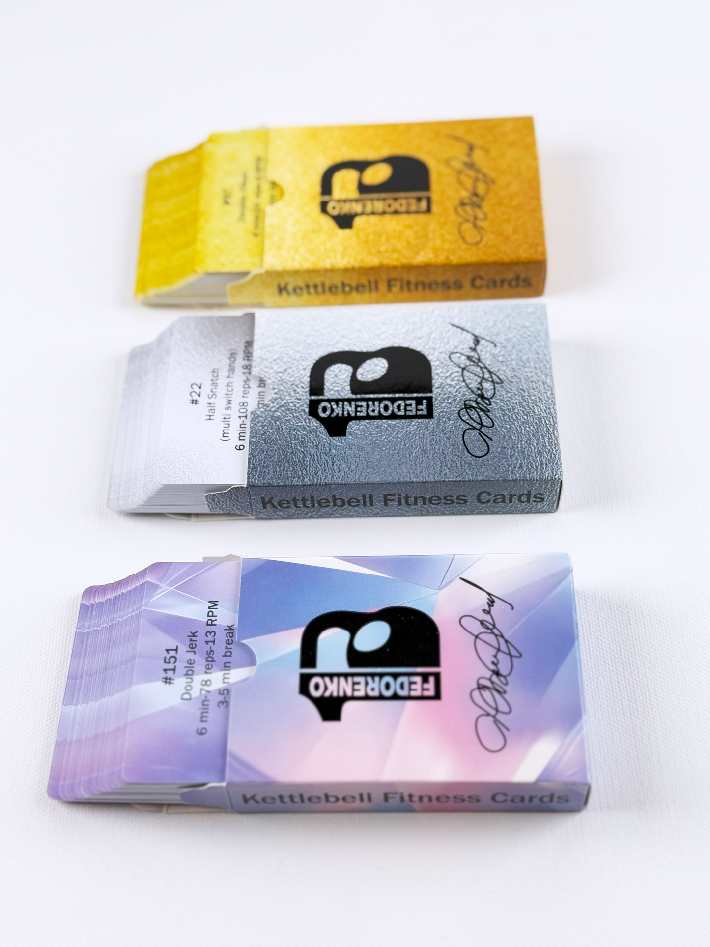 1 Set of 3 Decks of VF Fitness Kettlebell Cards