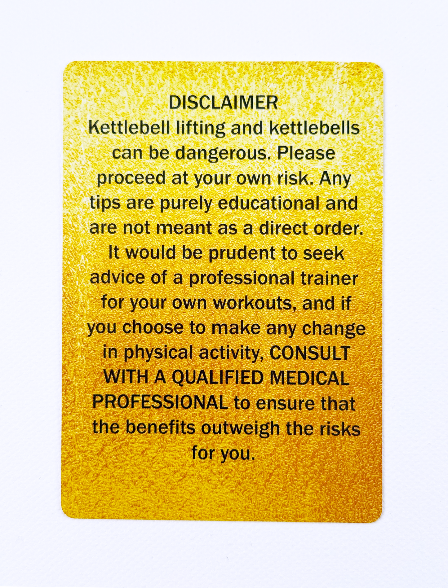 1 Set of 3 Decks of VF Fitness Kettlebell Cards